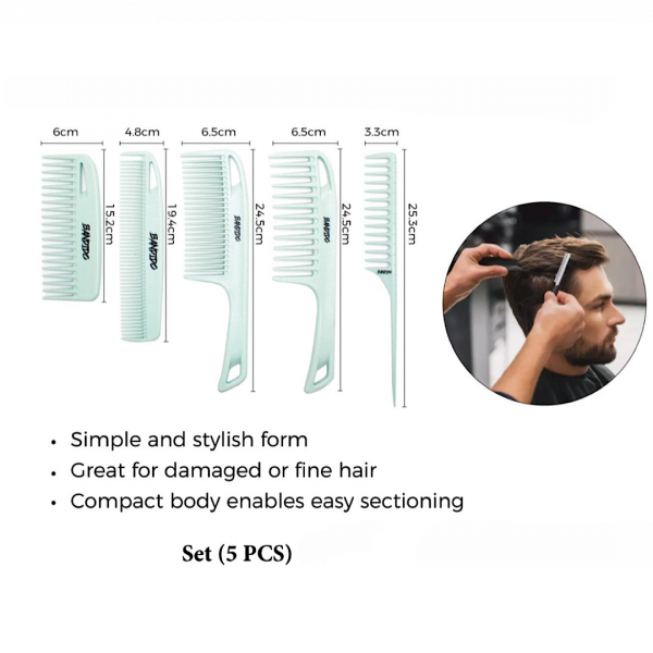 Bandido Styling Comb 5 piece set