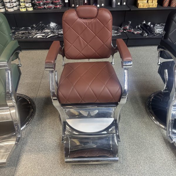 Brown Vintage Barber Chair #24 – Premium Comfort & Timeless Design - Image 4