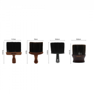 Bandido Professional Duster Brush Set (4 Sizes) – Neck Cleaning Brushes for Barbershop & Salon