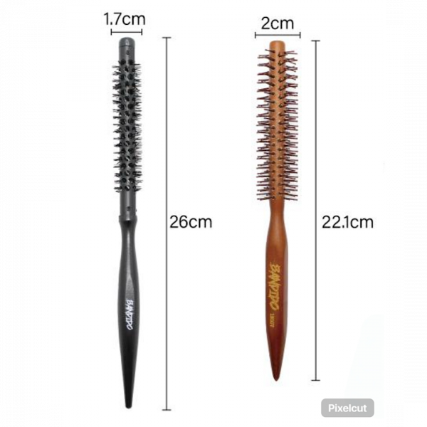 Professional Round Hair Brush – Slim Barrel for Precise Styling